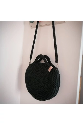 horgolt kör crossbody táska