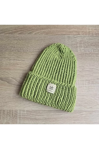 Classic Beanie 100% pamut, pisztácia