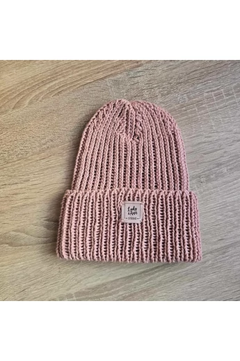 Classic Beanie 100% pamut, sivatagi rózsa