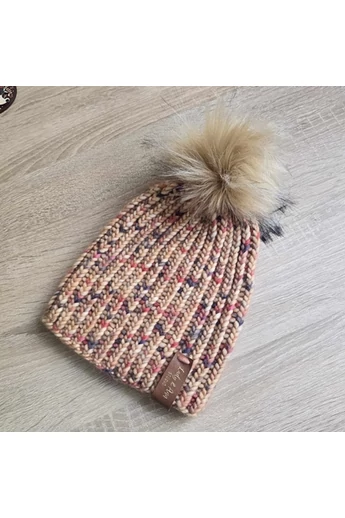 kézzel kötött 100% merino sapka
